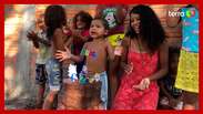 Menino de 2 anos que comemorou aniversário com bolo de areia ganha festa no Piauí
