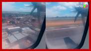 Passengers film the engine failure of the plane departing from Recife (PE)