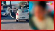 Motorista de aplicativo é flagrado agredindo e expulsando passageira de carro na Bahia