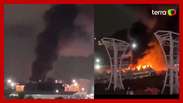 Fire hits Lollapalooza support tent in Interlagos