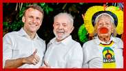 Lula comete gafe e confunde Emmanuel Macron com ex-presidente francês