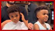Menino faz corte de cabelo inspirado em Vini Jr, e jogador reage: 'Nada paga isso'