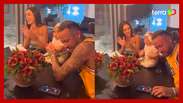 Neymar recebe críticas por jogar poker durante 'parabéns' para a filha