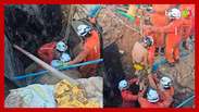 The man who fell into the drainage pipe is rescued after 9 hours in Salvador