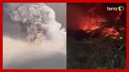 Erupção de vulcão provoca fuga de centenas de moradores na Indonésia 