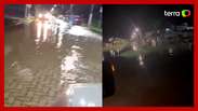 Vídeos mostram as águas tomando as ruas de Pelotas, no sul do RS