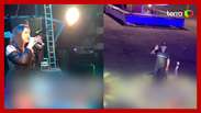The singer goes viral after showing a show with only her father in the audience in Espírito Santo