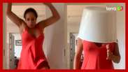 Daniela Mercury uses a bucket to create choreography and surprise fans;  watch the video