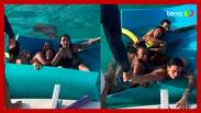 Xanddy shows a meeting with sharks during a family holiday; See video
