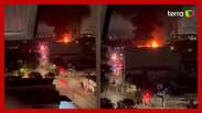 Incêndio atinge fábrica de tecidos em bairro no centro de São Paulo