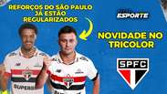 Santiago Longo e Jamal Lewis foram regularizados e já podem jogar o Brasileirão pelo São Paulo