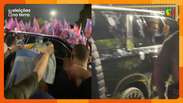 Marçal arrives at TV Globo in the middle of a corridor made up of his fans and SP's Boulos