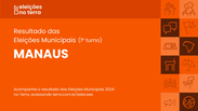 Resultado do 1° turno das Eleições 2024 em Manaus/AM