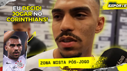 Matheuzinho provoca Flamengo e diz que foi ele quem escolheu jogar no Corinthians