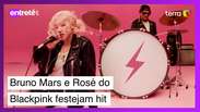 Veja: no Rio, Bruno Mars e Rosé do Blackpink festejam hit