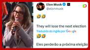 Janja xinga Elon Musk em fala contra desinformação nas redes; bilionário responde