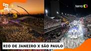 Especialistas comentam as diferenças dos desfiles do Rio e São Paulo