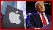 Apple perde US$ 250 bilhões em valor de mercado após 'tarifaço' de Trump