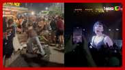Vídeo mostra correria de fãs ao serem pegos de surpresa com ensaio de Lady Gaga em Copacabana