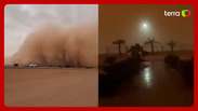 Tempestade de poeira 'engole' cidades no Oriente M&eacute;dio e gera caos