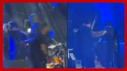 Marrone cai do palco, bate cabeça e show é encerrado em Goiânia