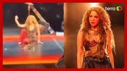 Shakira takes Tombo during a show in Canada