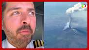 Piloto brasileiro registra erupção do vulcão Etna enquanto sobrevoava a Sicília: 'Primeira vez'
