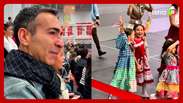 César Tralli falls to cry when he saw his daughter on the June party