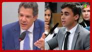Haddad provoca Nikolas Ferreira após deputado fazer pergunta e abandonar sessão: 'Molecagem'