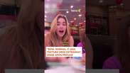 Virginia prova cérebro em restaurante na China e choca fãs: 'Textura estranha' #shorts
