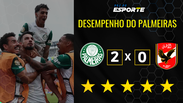 Desempenho do Palmeiras na vitória por 2 a 0 em cima do Al Ahly