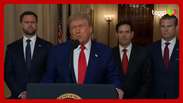 Veja discurso de Donald Trump após atacar instalações nucleares do Irã.