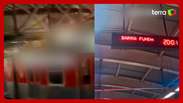 Trem da CPTM descarrila e provoca superlotação na Estação Luz, no Centro de SP