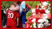 Bandeiras a meio mastro e flores: Liverpool mostra homenagens a Diogo Jota
