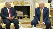 Trump defende Bolsonaro pelo 2º dia consecutivo ao comentar tarifaço contra o Brasil: 'Honesto'
