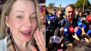 ‘Toc, toc, toc’: Joice Hasselmann recria meme após operação da PF contra Bolsonaro