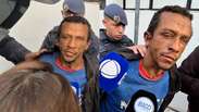 Suspected murder spits on the face of journalists when he is arrested in San Paolo