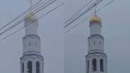 Vídeo mostra sino de igreja tocando durante tremor de terra na Rússia 