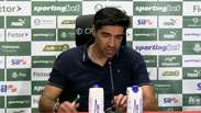 Abel dá resposta atravessada a repórter e deixa coletiva do Palmeiras