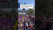 Israeli protesters protest for the end of the war in Gaza #shorts
