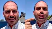 Eduardo Bolsonaro faz vídeo indignado e distribui xingamentos e acusações após caso com avós no RJ