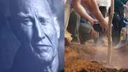 Video exhibition Gray of Sebastião Salgado deposited in the plantation of trees in Minas Gerais