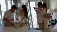 Pregnant, Camila Queiroz produces tea 