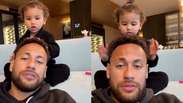 Neymar falls into the laughter of a cute moment with Mavie: 