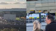 Terminal do Aeroporto de Londres &eacute; evacuado ap&oacute;s incidente com material perigoso