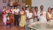 Virginia and Zé Felipe baptize her son José Leonardo before a 1 year party