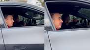 Neymar Low Ferrari Glass after fans implored by greeting traffic: 