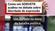 As an ice cream ended in the debate on freedom of expression