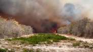 The large fires reach the eastern coast of Ceará