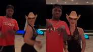 Vini Jr. publishes a video while dancing with Virginia after the suggestions of the influencer